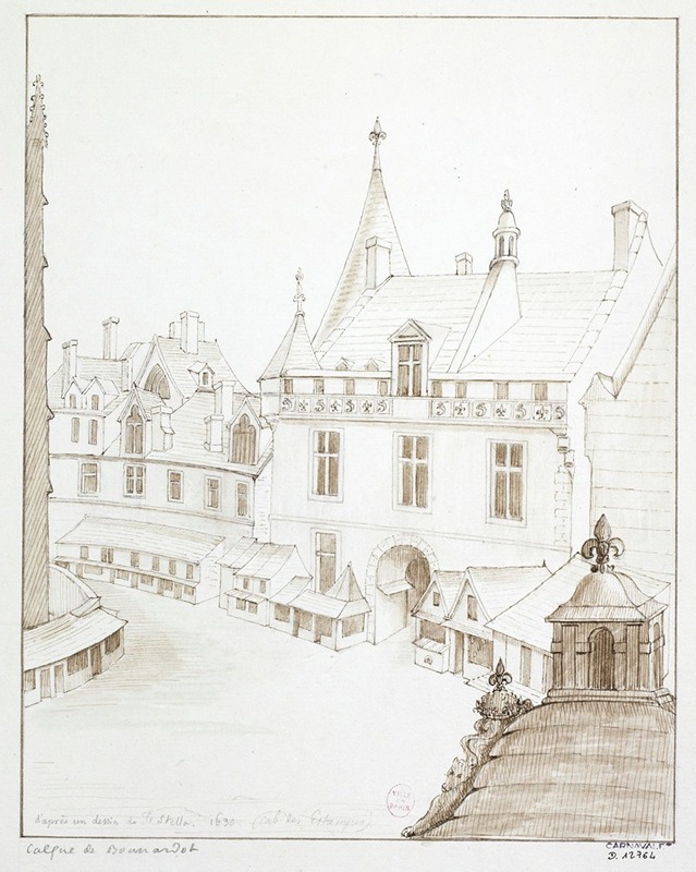 Alfred Bonnardot - Palais de Justice et cour de la Sainte-Chapelle