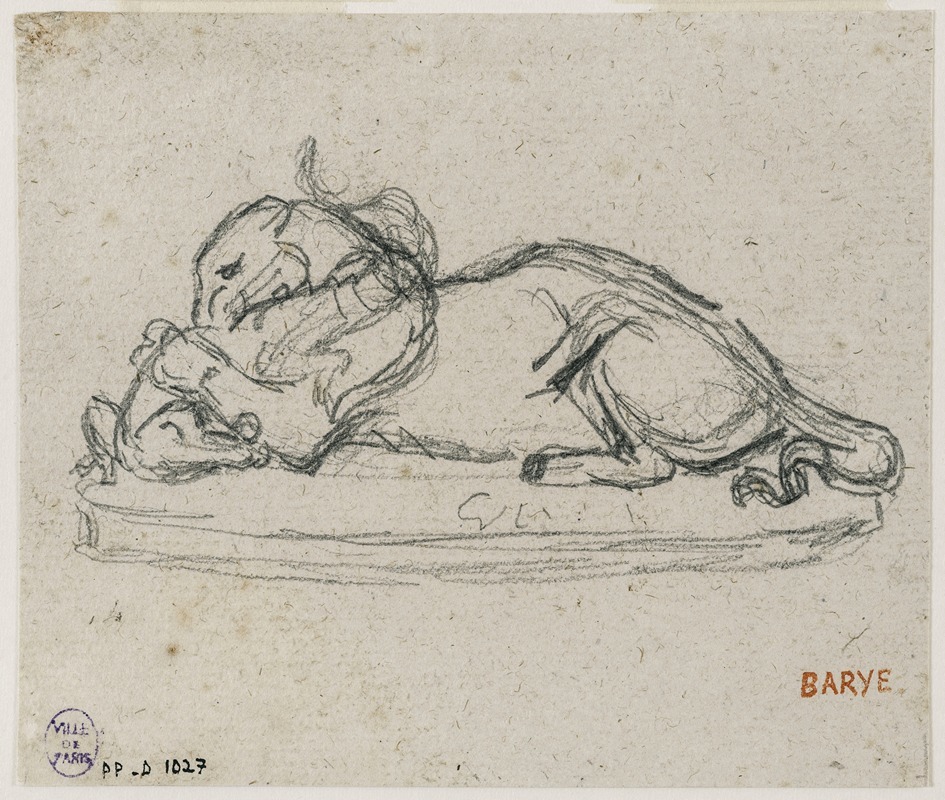 Antoine-Louis Barye - Tigre dévorant un gavial