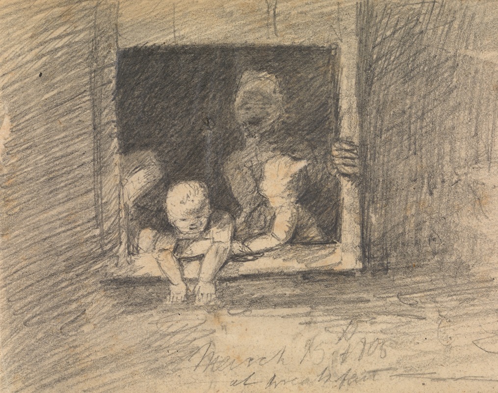 Benjamin Robert Haydon - Children Leaning From a Window