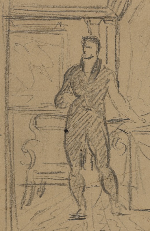 Benjamin Robert Haydon - Figure Study of a Man in a Formal Suit.