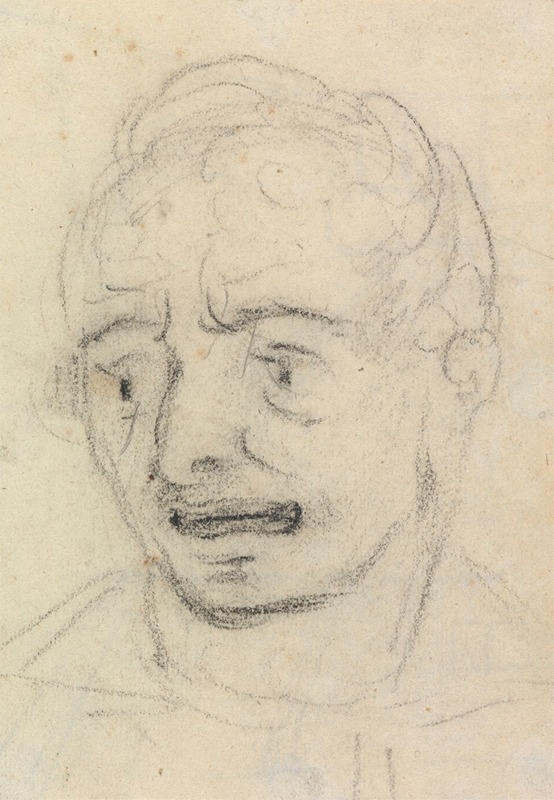 Benjamin Robert Haydon - Portrait Study of a Man’s Facial Expression