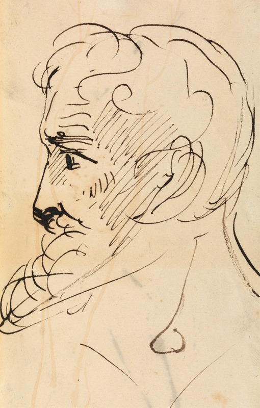 Benjamin Robert Haydon - Portrait Study, of a Man’s Profile