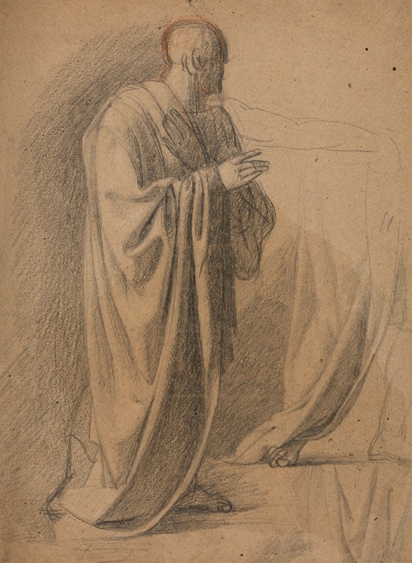 Benjamin Robert Haydon - Study of a Man in a Long Robe