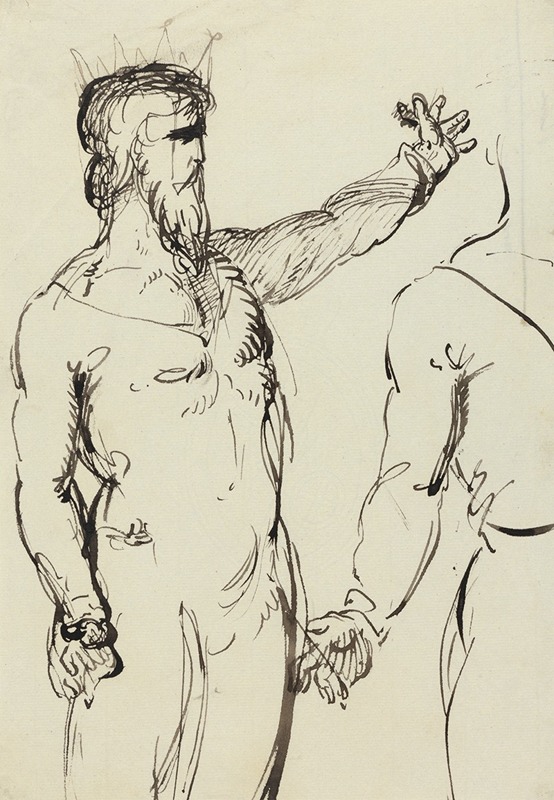 Benjamin Robert Haydon - Study of a Man with Outstreched Arm