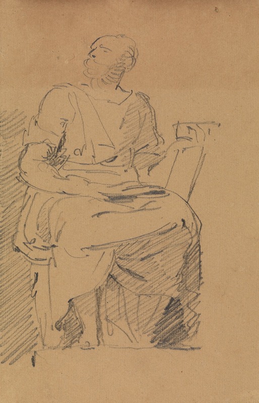 Benjamin Robert Haydon - Study of a Seated Figure