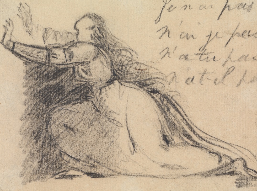 Benjamin Robert Haydon - Study of a Woman Pleading on Her Knees