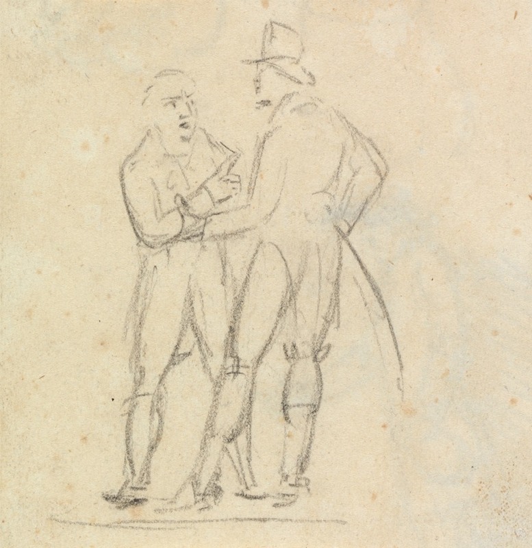 Benjamin Robert Haydon - Study of Two Men Standing, While in Conversation