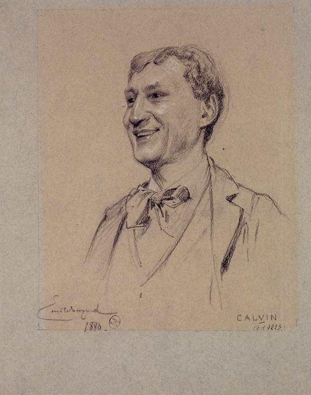 Émile-Antoine Bayard - Portrait de Calvin, acteur du Palais Royal.
