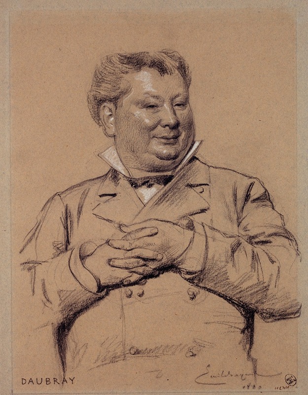 Émile-Antoine Bayard - Portrait de Daubray, acteur du Palais Royal.