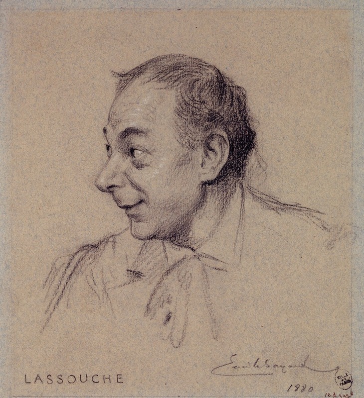 Émile-Antoine Bayard - Portrait de Lassouche, acteur du Palais Royal.