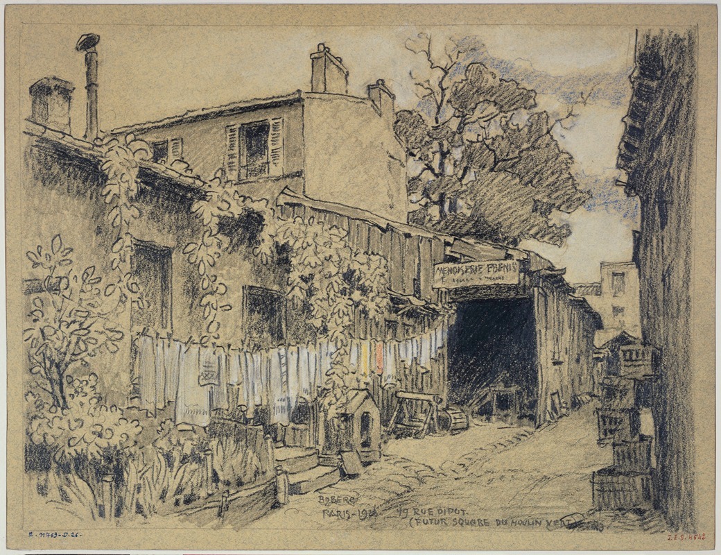 Ferdinand Boberg - 49 rue Didot (futur square du Moulin-Vert)