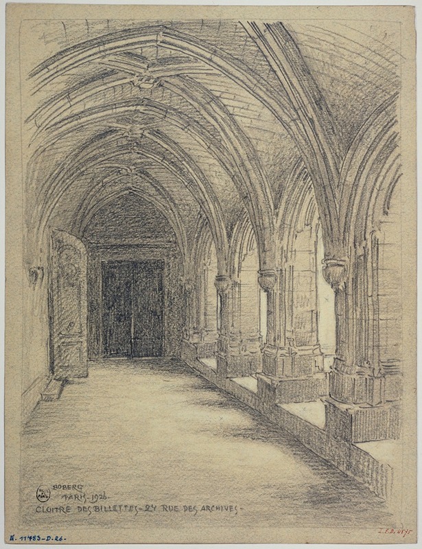 Ferdinand Boberg - Cloître des Billettes, 24 rue des archives