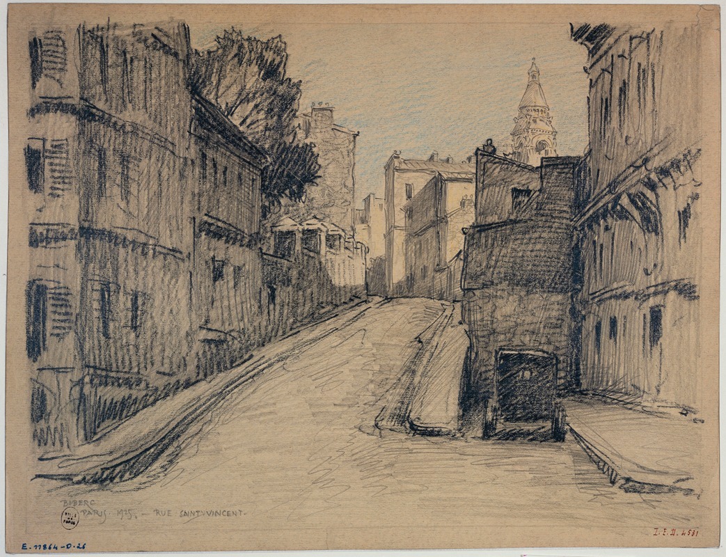 Ferdinand Boberg - La rue Saint-Vincent