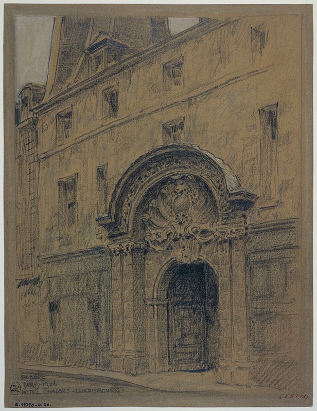 Ferdinand Boberg - Porte d’entrée de l’Hôtel Chalons-Luxembourg, 26 rue Geoffroy l’Asnier