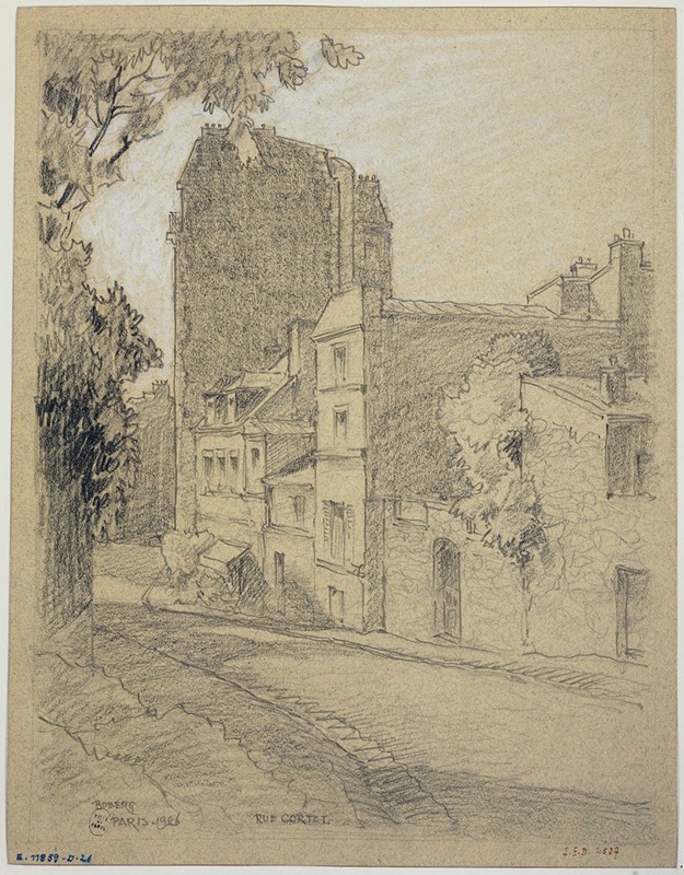 Ferdinand Boberg - Rue Cortot, à Montmartre