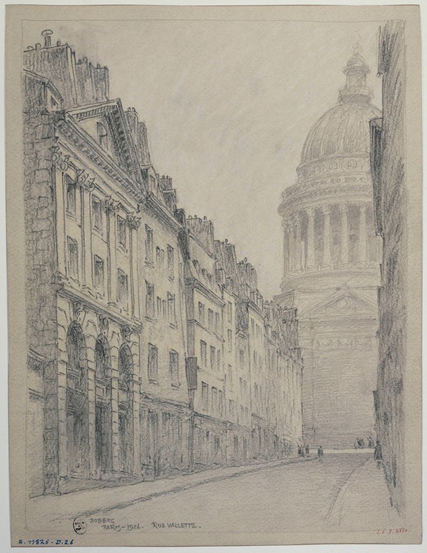 Ferdinand Boberg - Rue Valette et le Panthéon