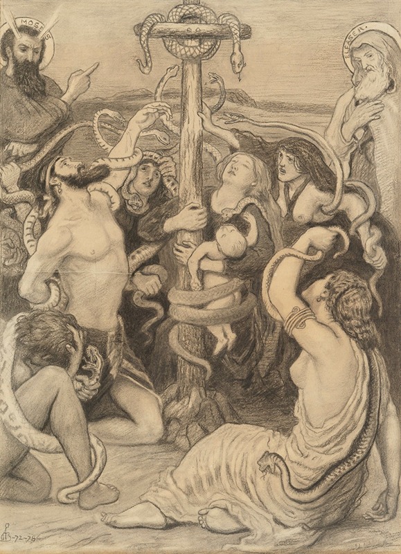 Ford Madox Brown - Moses and the Brazen Serpent