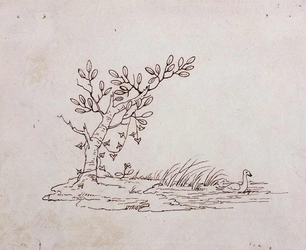 Guillaume Boichot - Petite composition avec un arbre