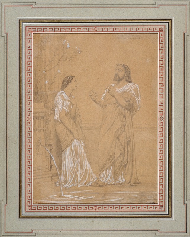 Gustave Boulanger - Portrait de Théophile Gautier et de Melle Favart en costumes romains