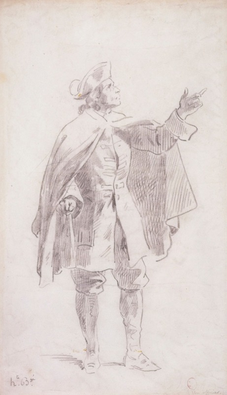 Hippolyte Bellangé - Un officier.