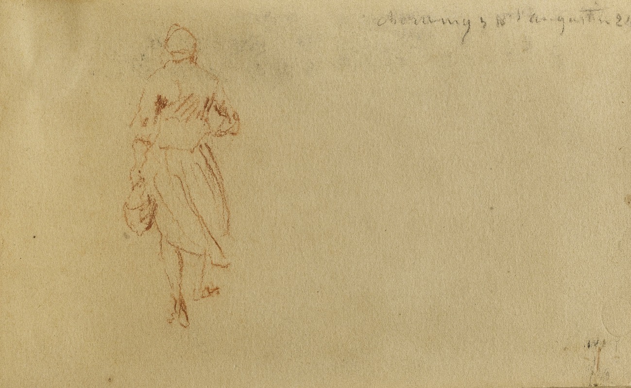 Jean-Baptiste Carpeaux - Etude d’une femme de dos marchant