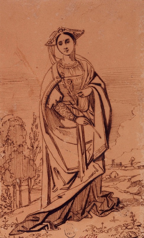 Louis Candide Boulanger - Figure de sainte dans le goût du XVIème siècle