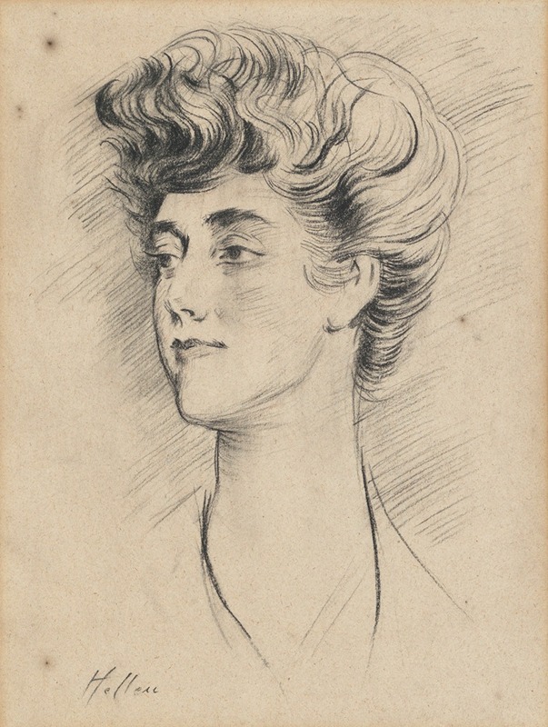 Paul César Helleu - Portrait of Constance Herbert, second Marchioness of Ripon