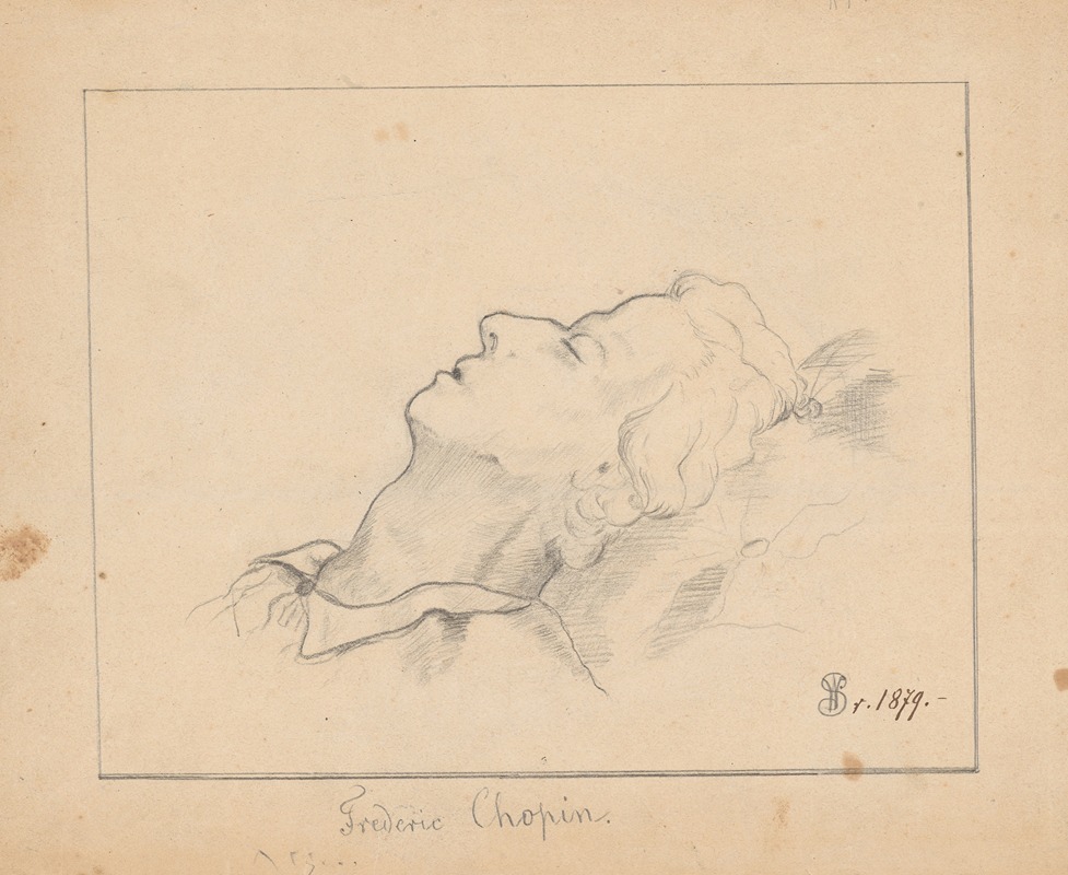 Stanisław Wyspiański - Copy of Teofil Kwiatkowski’s composition ‘Chopin on his deathbed’