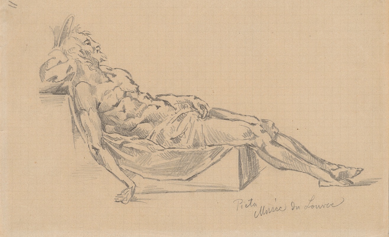 Stanisław Wyspiański - Dead Christ from the drawing attributed to Raphael