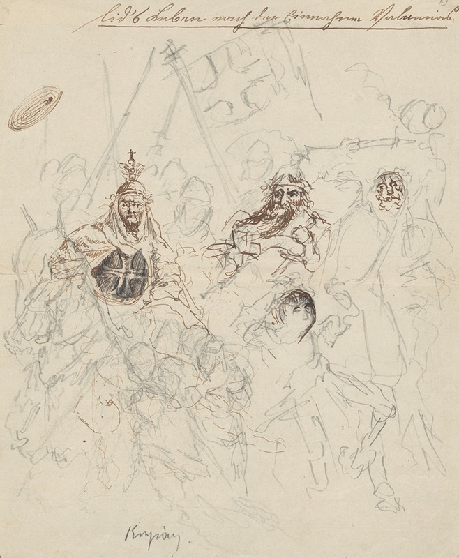 Stanisław Wyspiański - ‘The Teutonic Knights’. Illustration to the drama ‘Le Cid’ by Pierre Corneille