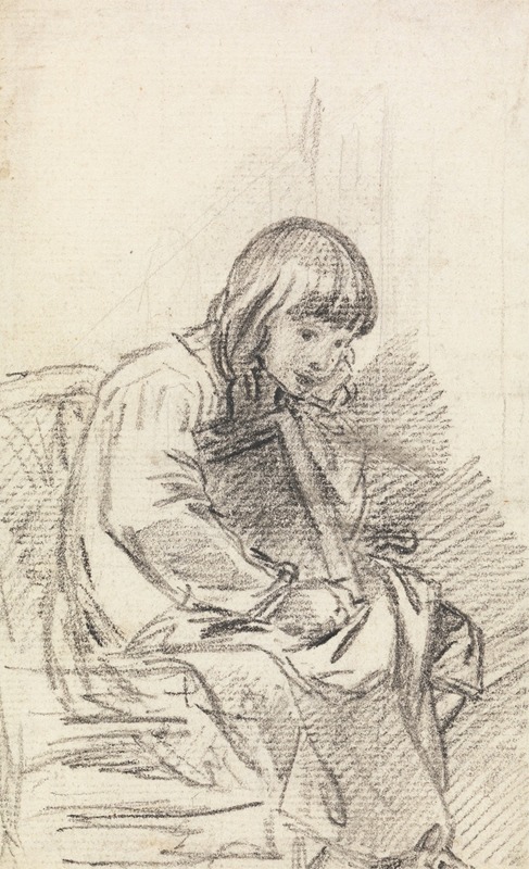 Benjamin West - A Child Seated