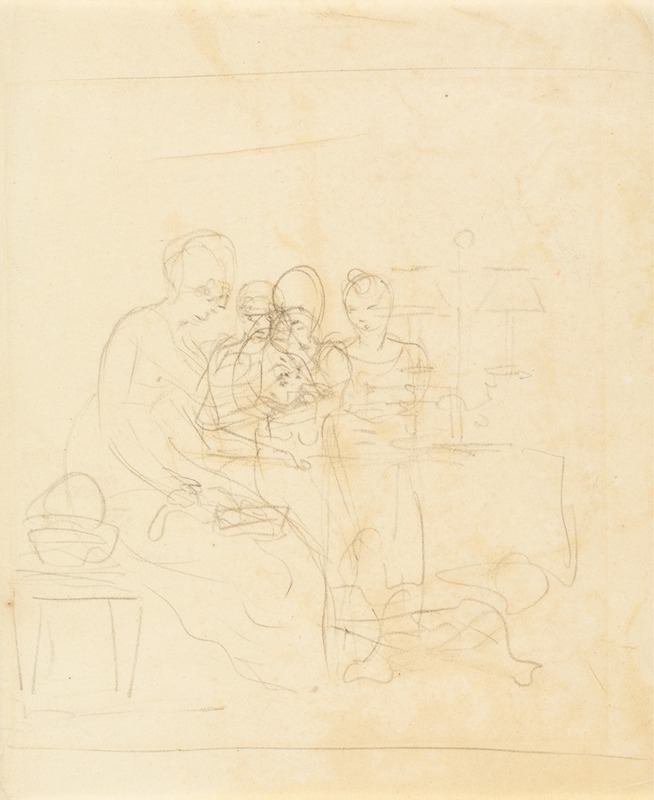 Benjamin West - Sketch for a Family Group
