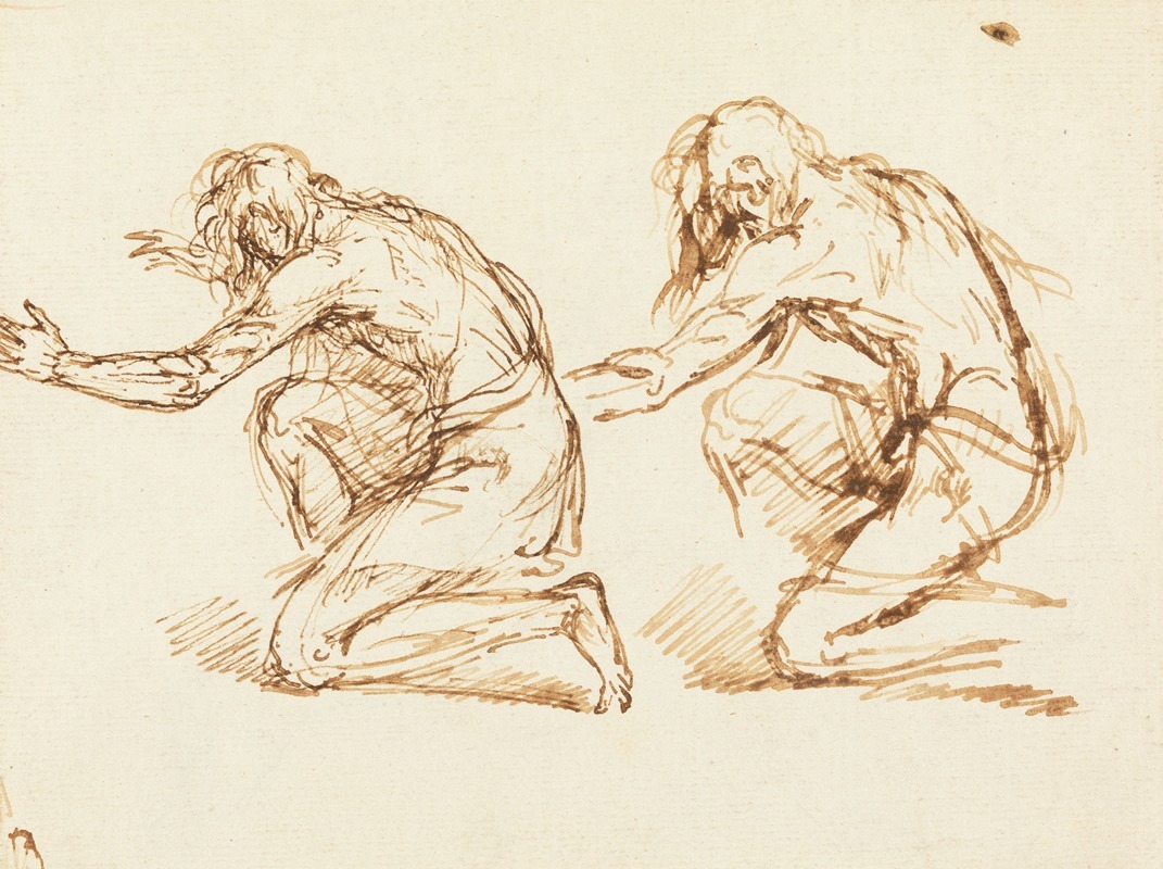 Benjamin West - Two Kneeling Figures