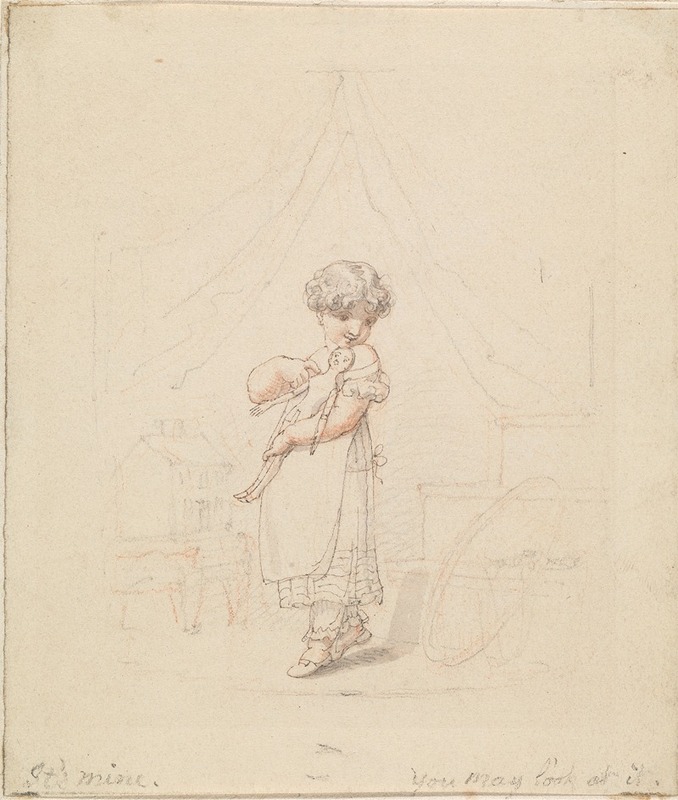 Edward Francis Burney - Illustration for The New Doll; It’s Mine, You may Look at It