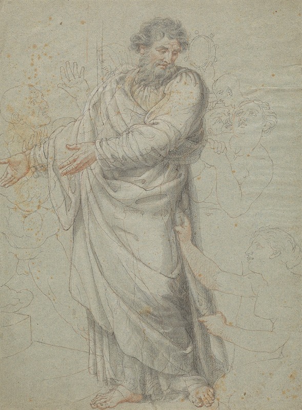 Edward Francis Burney - Study for the Figure of St. Paul