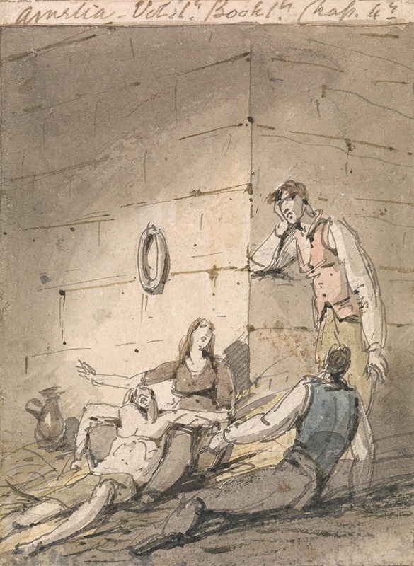 George Chinnery - Illustration to Fielding’s Amelia
