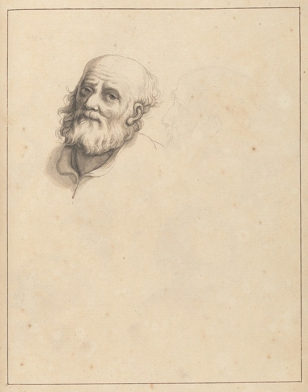 Hamlet Winstanley - Sketches of Heads of Bearded Men