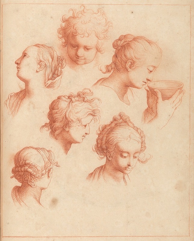 Hamlet Winstanley - Sketches of Heads