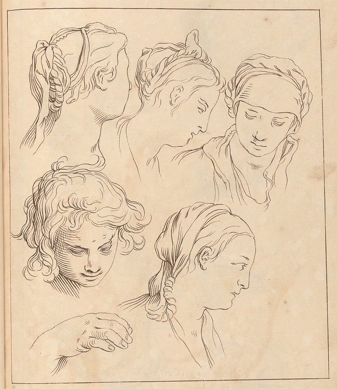Hamlet Winstanley - Sketches of Various Female Heads