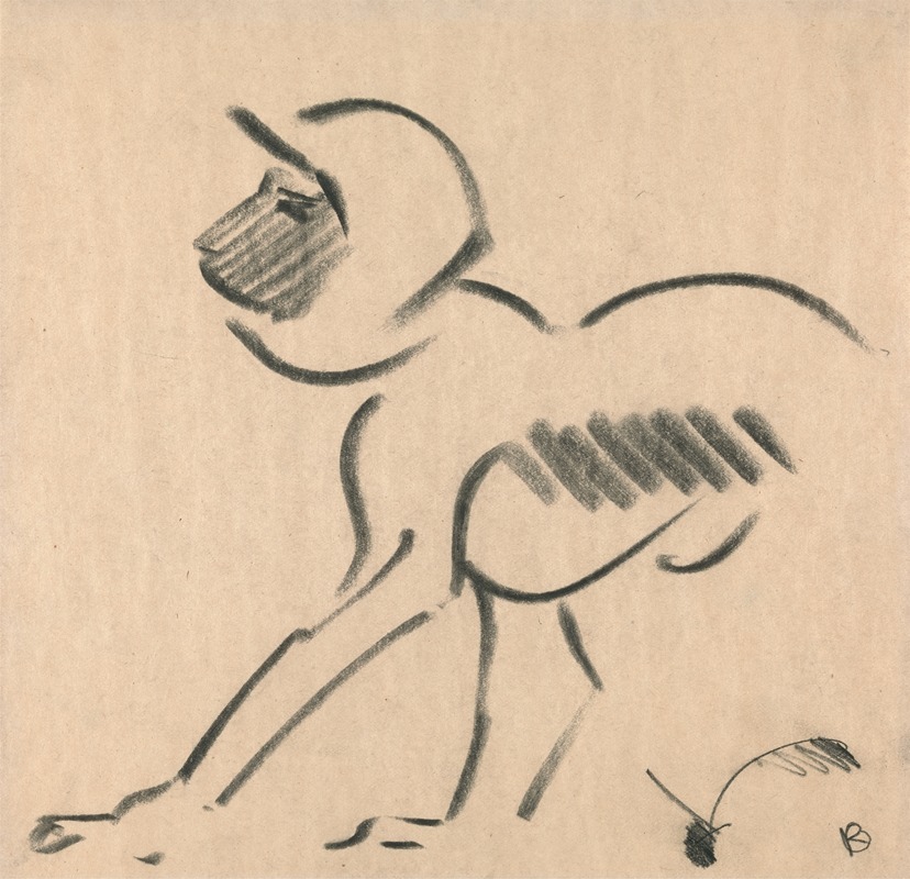 Henri Gaudier-Brzeska - Crouching Monkey