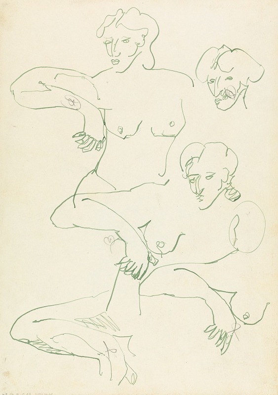 Henri Gaudier-Brzeska - Five Studies of a Female Figure