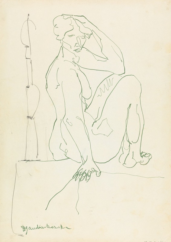Henri Gaudier-Brzeska - Seated Female Figure
