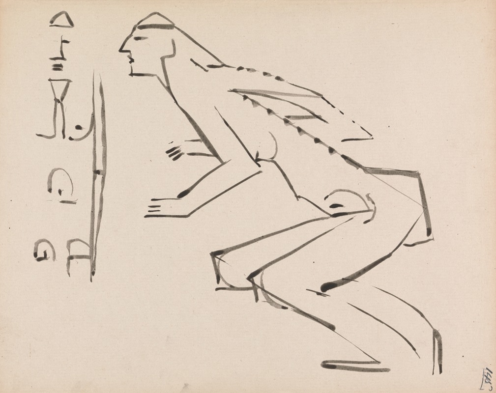 Henri Gaudier-Brzeska - Two Studies for a Sculpture