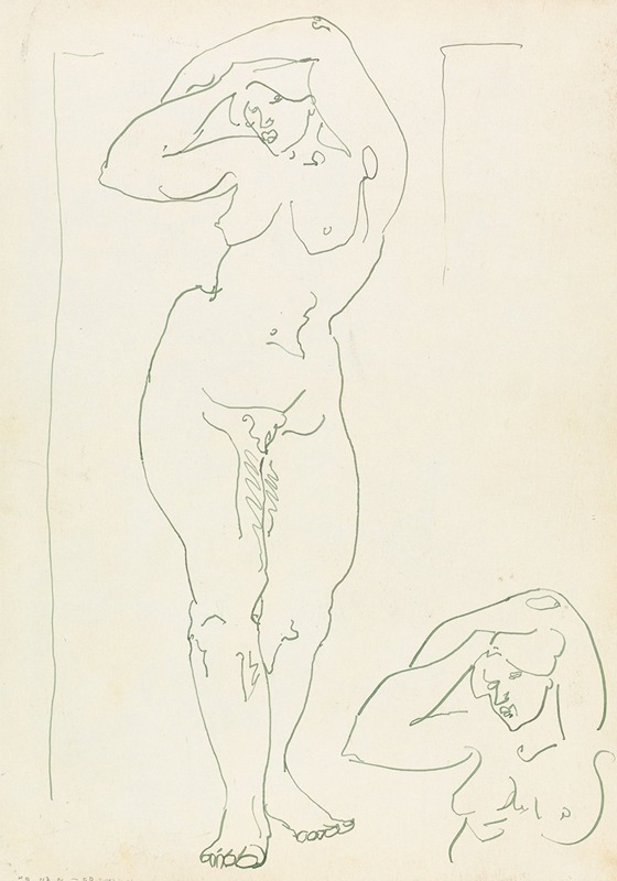 Henri Gaudier-Brzeska - Two Studies of a Female Figure
