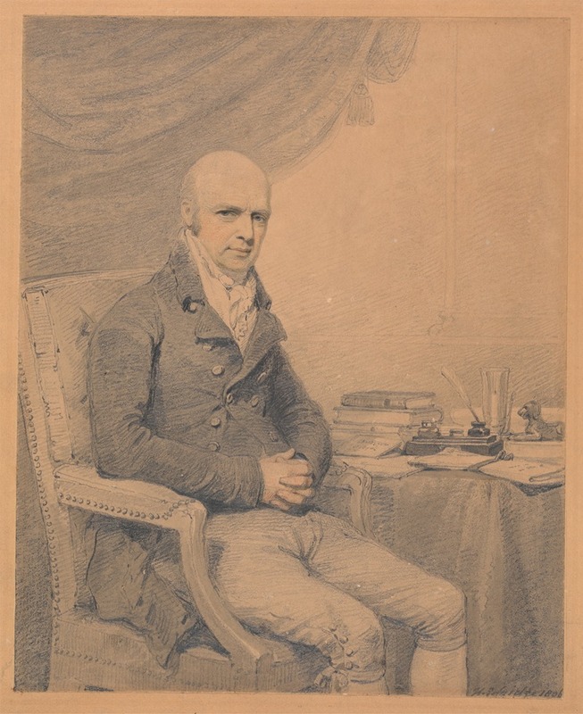 Henry Edridge - Portrait of Thomas Estcourt Esq. of Estcourt
