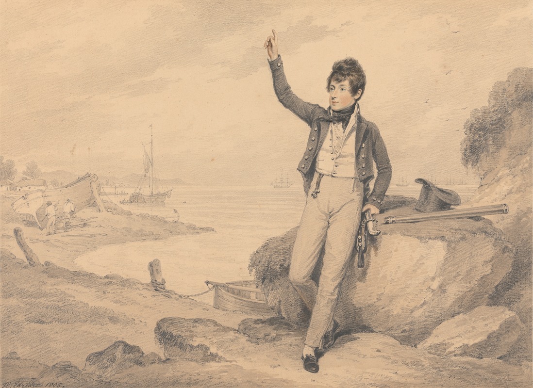 Henry Edridge - The Hon. George Pryse Cambell (1793-1858), as a Midshipman