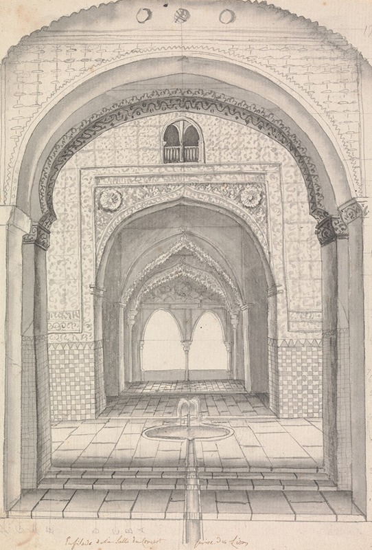 Henry Swinburne - Entrance of the Torre de las dos Hermanas in the Alhambra