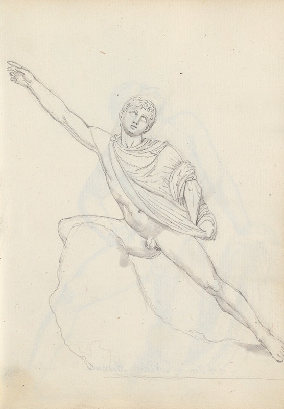 John Flaxman - A Son of Niobe from the Niobid Group, Uffizi, Florence