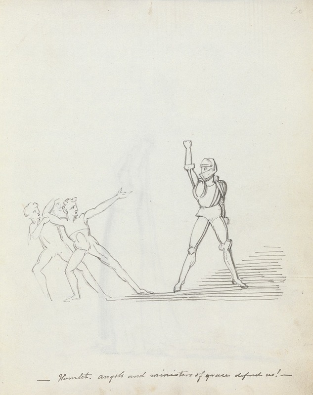 John Flaxman - Hamlet. Angels and ministers of grace defend us!