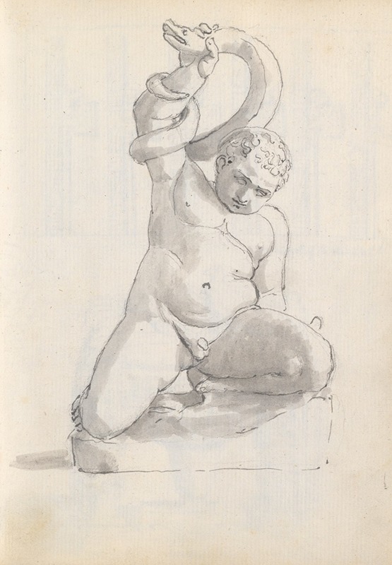 John Flaxman - The Infant Hercules Strangling the Serpent, Uffizi, Florence